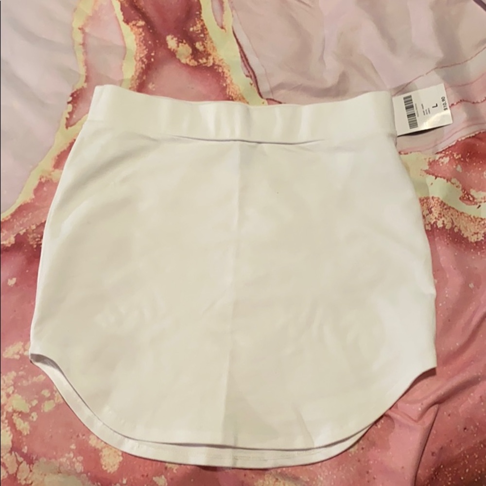 White Bodycon Miniskirt